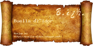Buella Áldor névjegykártya